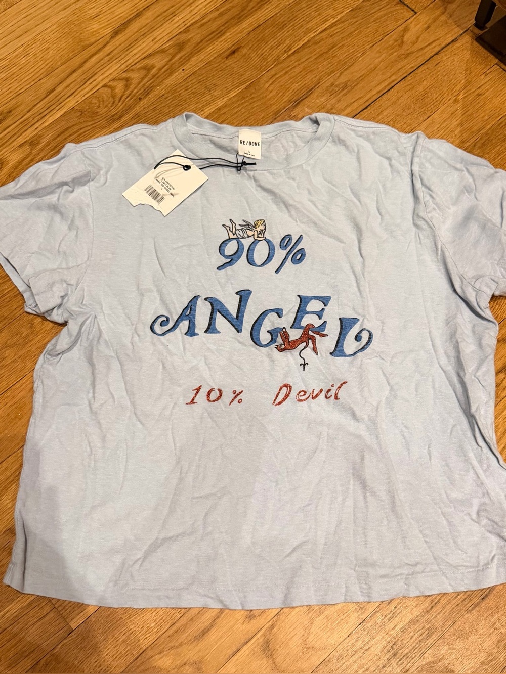 RE/DONE Angel Devil Classic Tee NWT